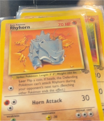 2000 Pokémon Base Set 2 #90 Rhyhorn — front