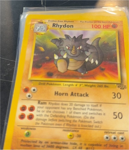 2000 Pokémon Base Set 2 #59 Rhydon — front