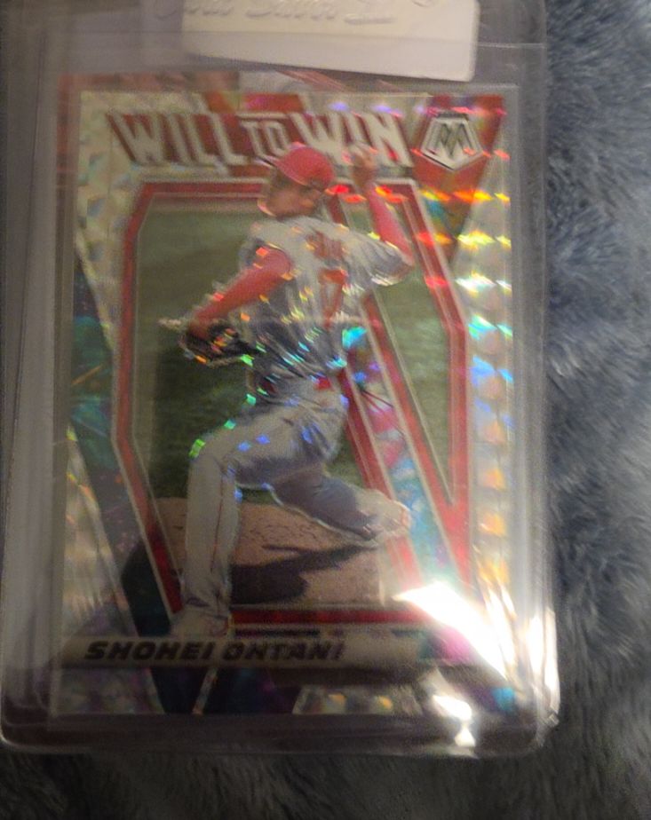 2021 Panini Mosaic Will to Win Silver Prizm #WTW8 Shohei Ohtani — front