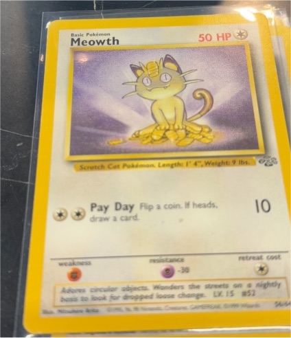 1999 Pokémon Jungle #56 Meowth — front