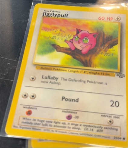 1999 Pokémon Jungle #54 Jigglypuff — front