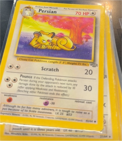 1999 Pokémon Jungle #42 Persian — front