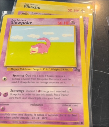 1999 Pokémon Fossil #55 Slowpoke — front