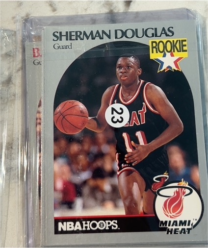 1990-91 NBA Hoops #164 Sherman Douglas — front