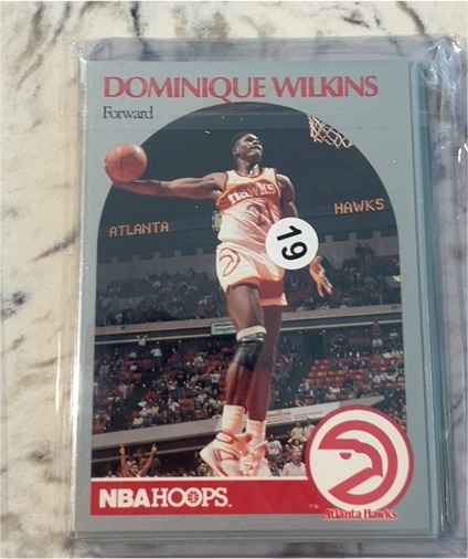1990-91 Hoops #36 Dominique Wilkins — front