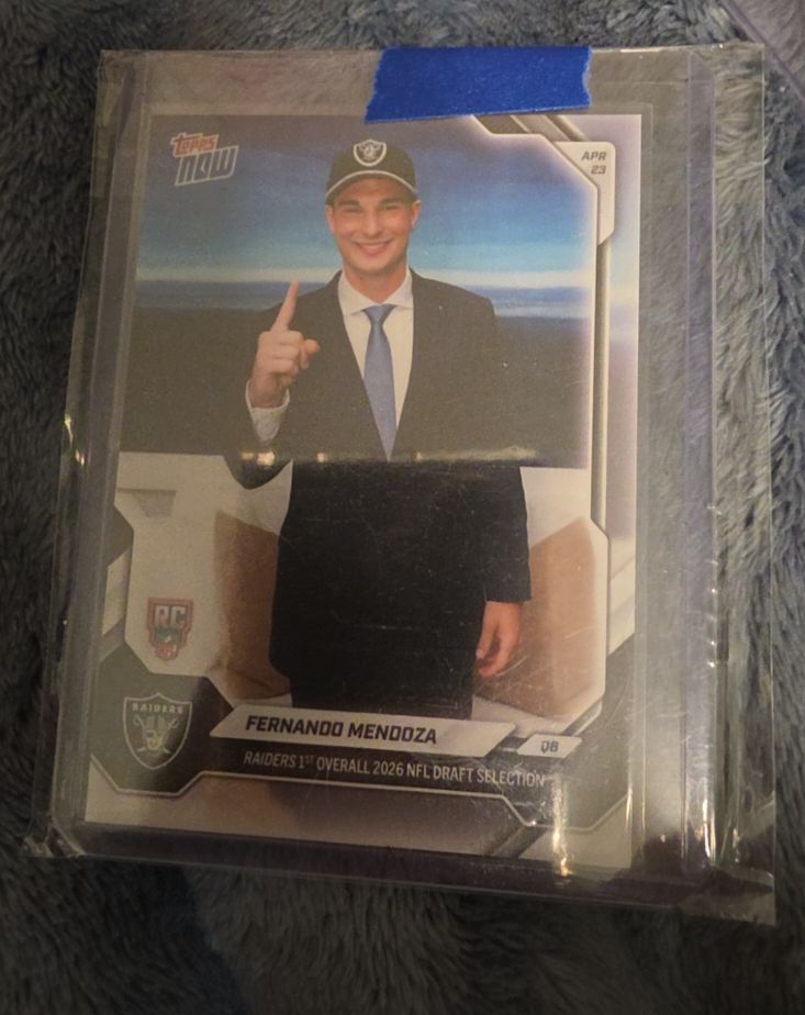 2026 Topps NOW #FMEN Fernando Mendoza — front