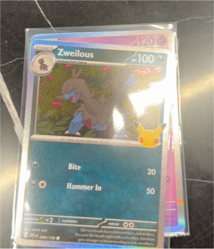 2026 Pokémon #098 Zweilous — front