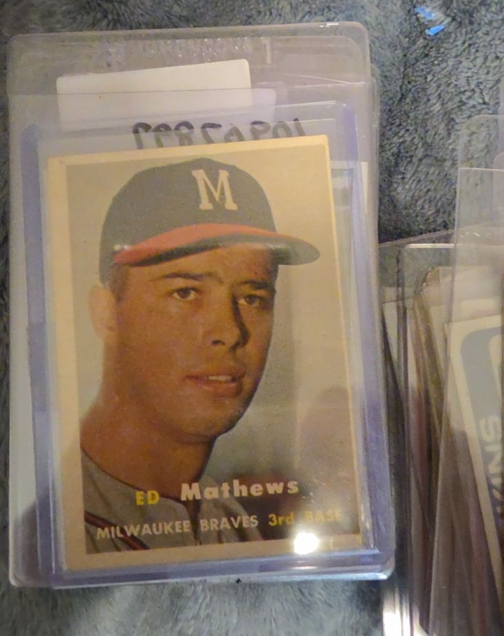 1957 Topps #250 Ed Mathews — front