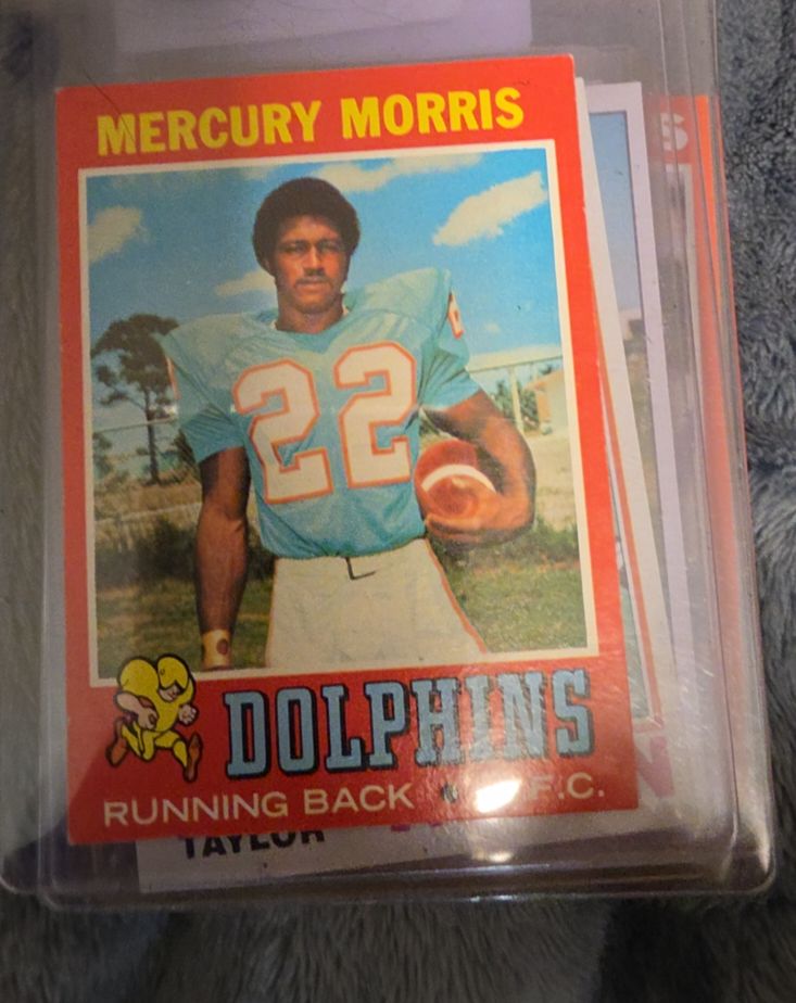 1971 Topps #91 Mercury Morris — front