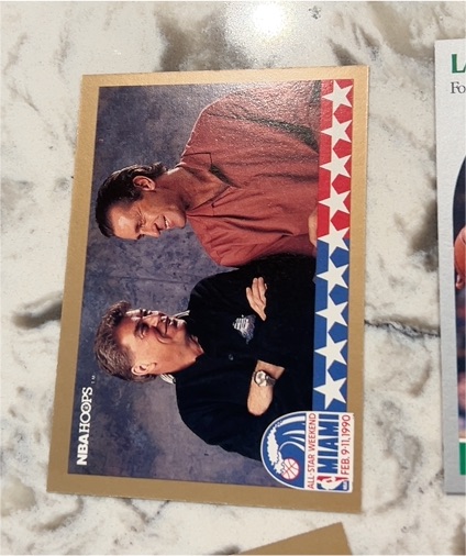 1990-91 NBA Hoops #13 Pat Riley and Chuck Daly All-Star Weekend — front