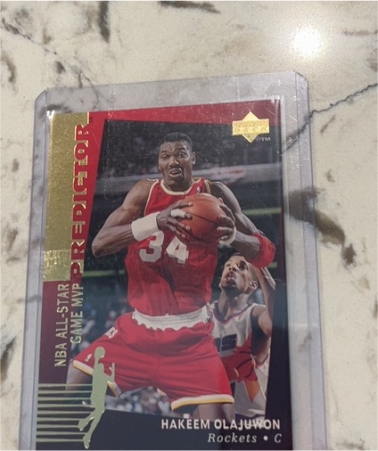 1994-95 Upper Deck Predictor Prizes #H2 Hakeem Olajuwon — front