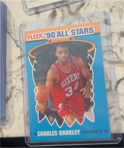 1990 Fleer '90 All-Stars #1 Charles Barkley — front