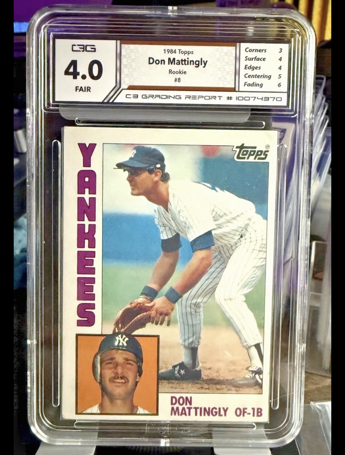1984 Topps #8 Don Mattingly — front