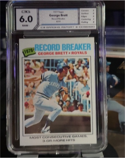 1977 Topps #231 George Brett Record Breaker — front