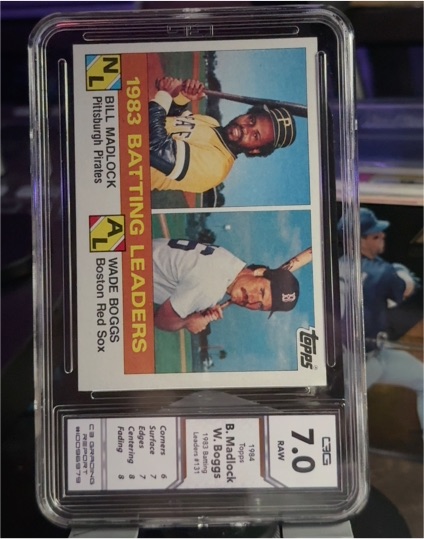 1984 Topps #131 1983 Batting Leaders Bill Madlock and Wade Boggs — front