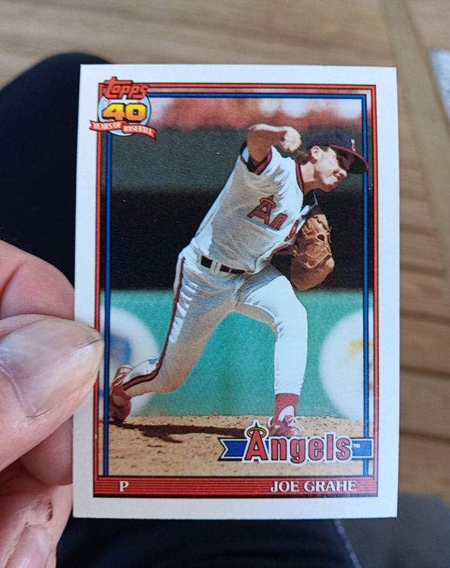 1991 Topps #426 Joe Grahe — front