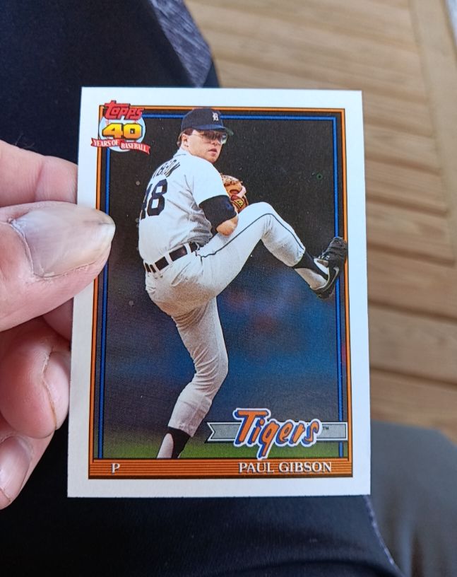 1991 Topps #431 Paul Gibson — front