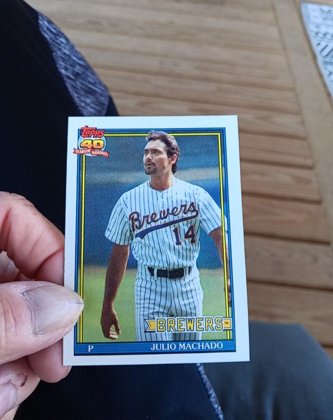 1991 Topps #434 Julio Machado — front