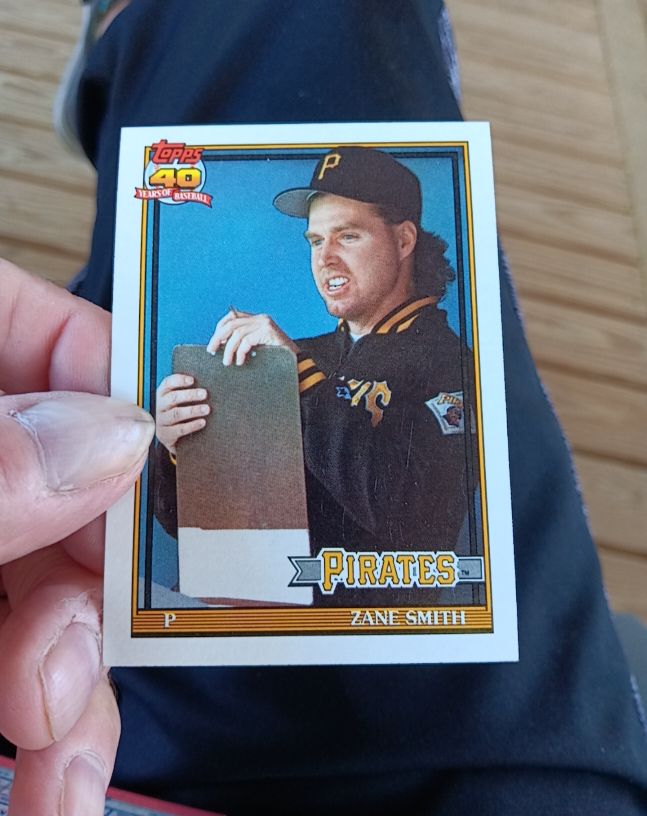 1991 Topps #441 Zane Smith — front