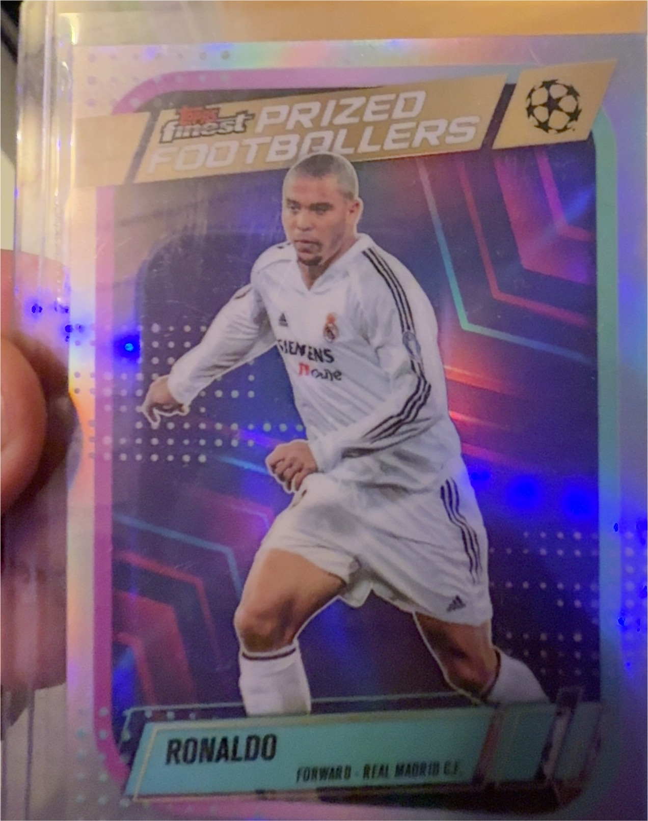 2015 Topps UEFA Champions League Finest Prized Footballers Ronaldo — front