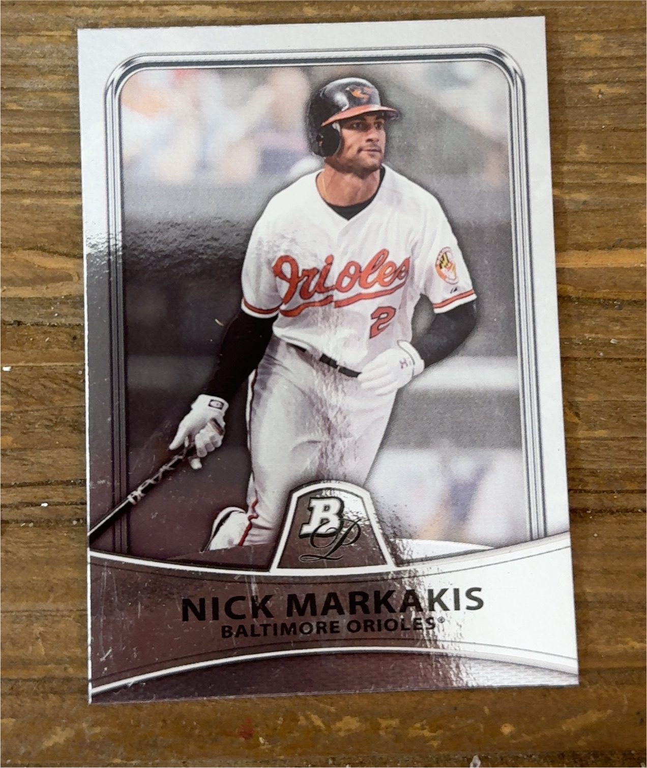 2010 Bowman Platinum Nick Markakis — front