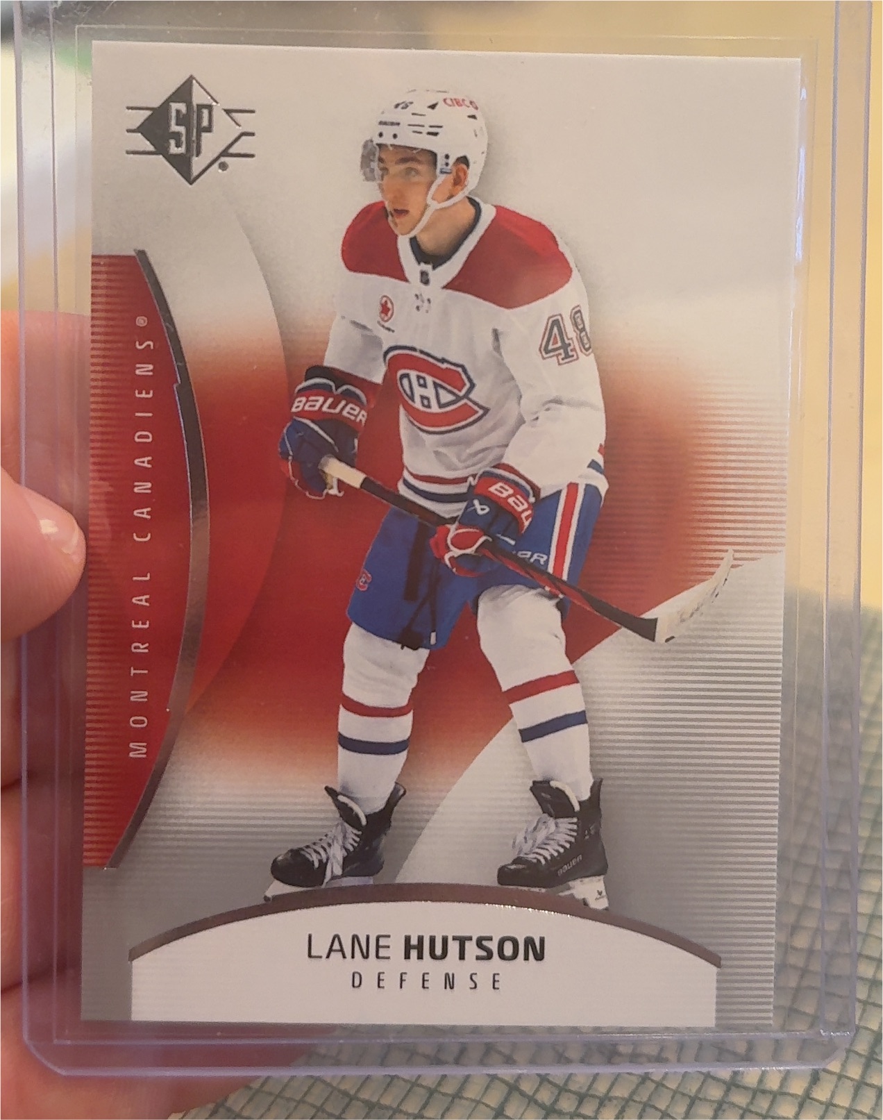 2024-25 Upper Deck SP Real Canadian Treasures Lane Hutson — front