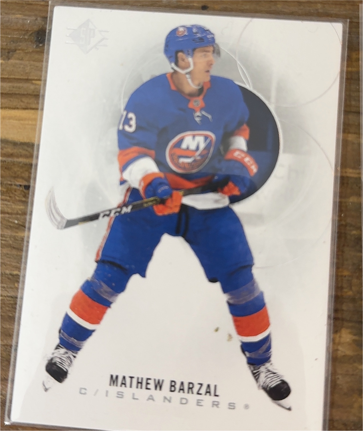 2017-18 Upper Deck SP Authentic #117 Mathew Barzal — front