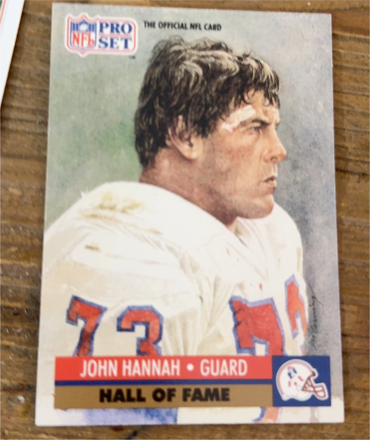 1990 Pro Set #816 John Hannah — front