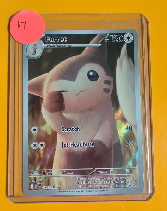 2025 Pokémon Destined Rivals #168 Furret — front
