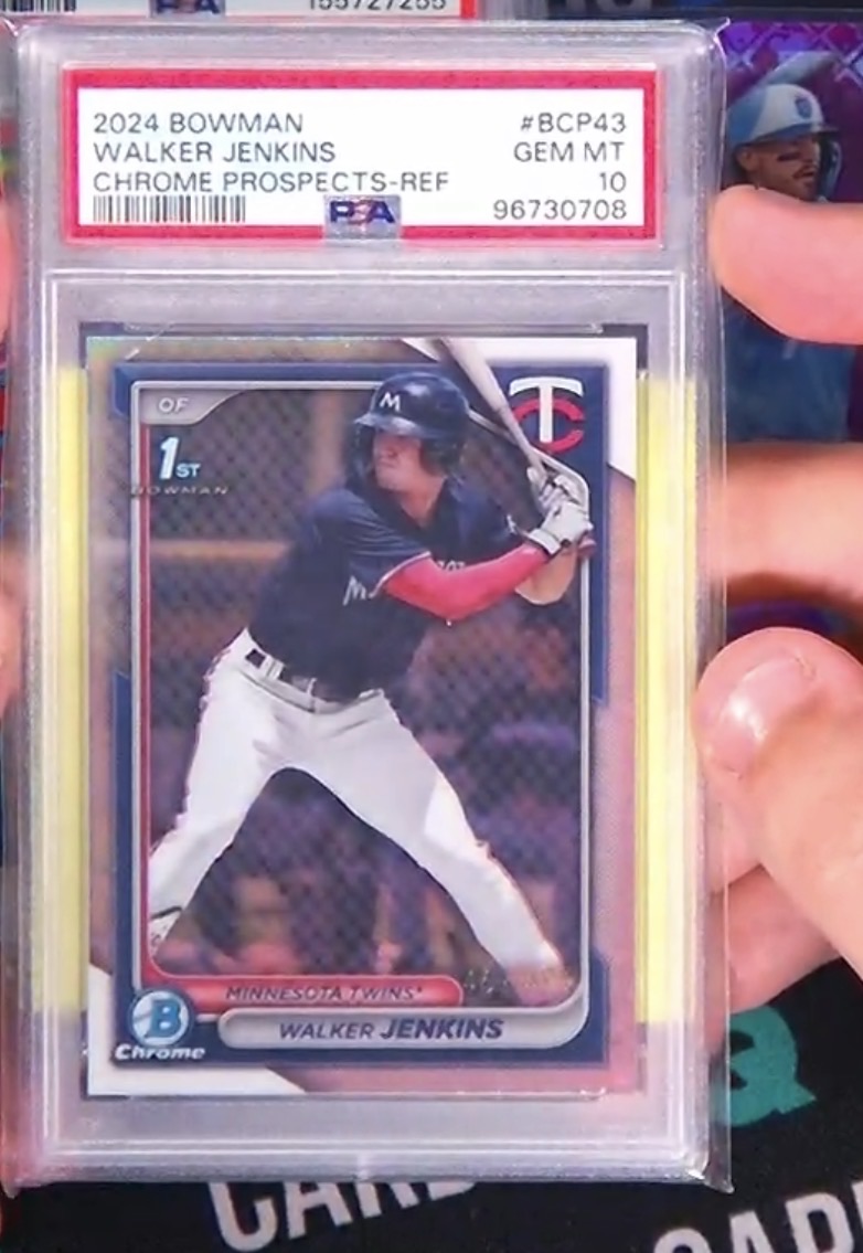 2024 Bowman Chrome Prospects Refractor #BCP43 Walker Jenkins — front