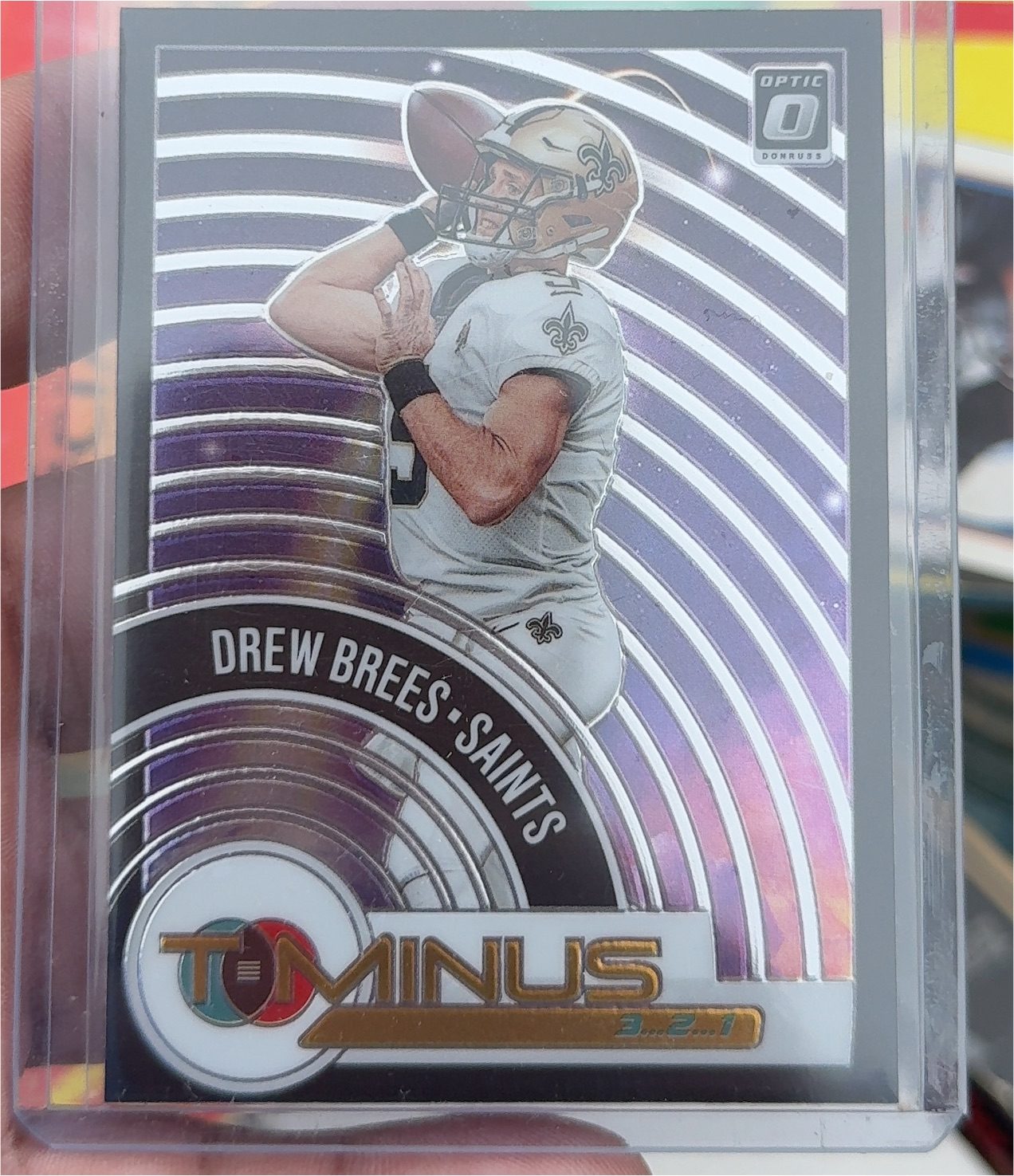 2019 Donruss Optic T-Minus 3,2,1 #T-10 Drew Brees — front