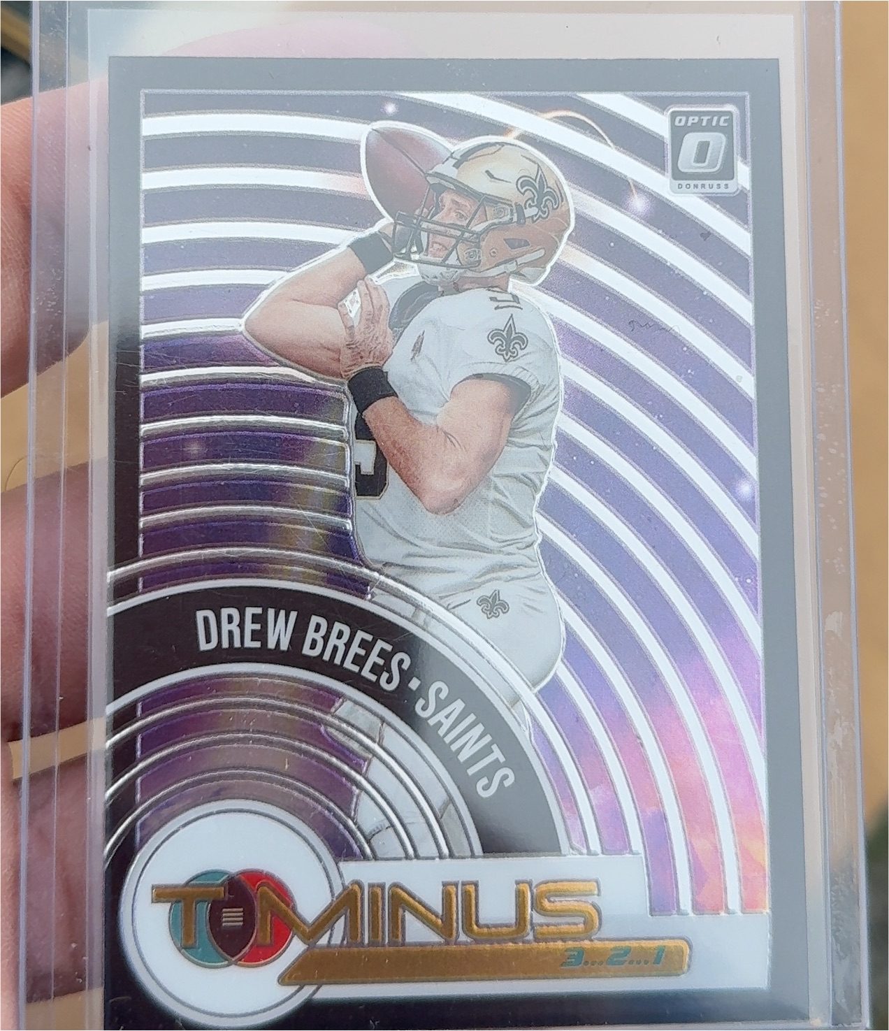 2020 Donruss Optic Downtown #DT-DB Drew Brees — front