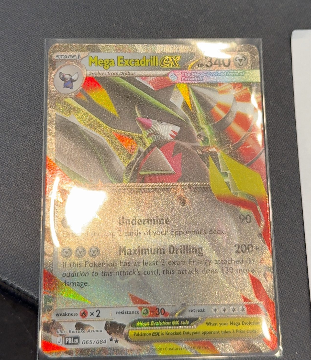 2026 Pokémon Mega Evolution—Perfect Order #065 Mega Excadrill ex — front