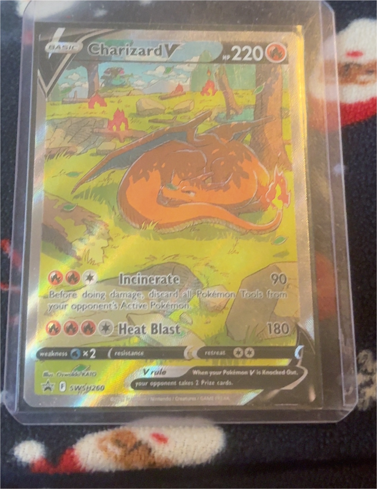 2020 Pokémon Champion's Path SWSH050 Charizard V — front