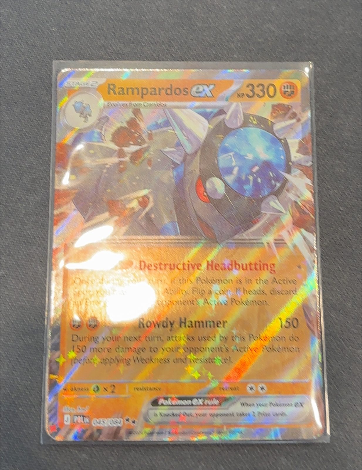 2025 Pokémon Mega Evolution—Phantasmal Flames #063 Rampardos ex — front