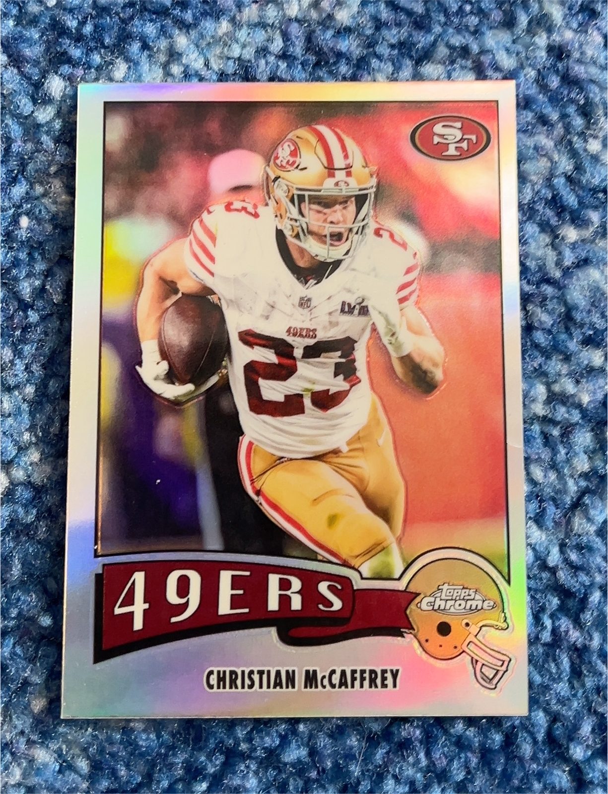 2023 Topps Chrome Football 1955 Topps Football #55T-CCM Christian McCaffrey — front