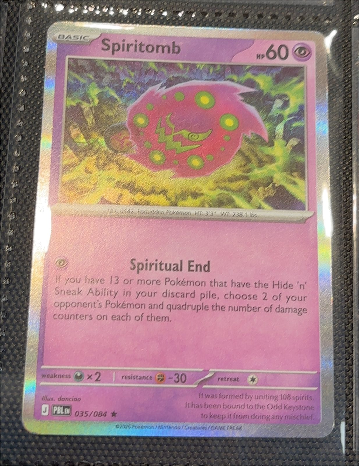 2025 Pokémon Spiritomb #035 — front