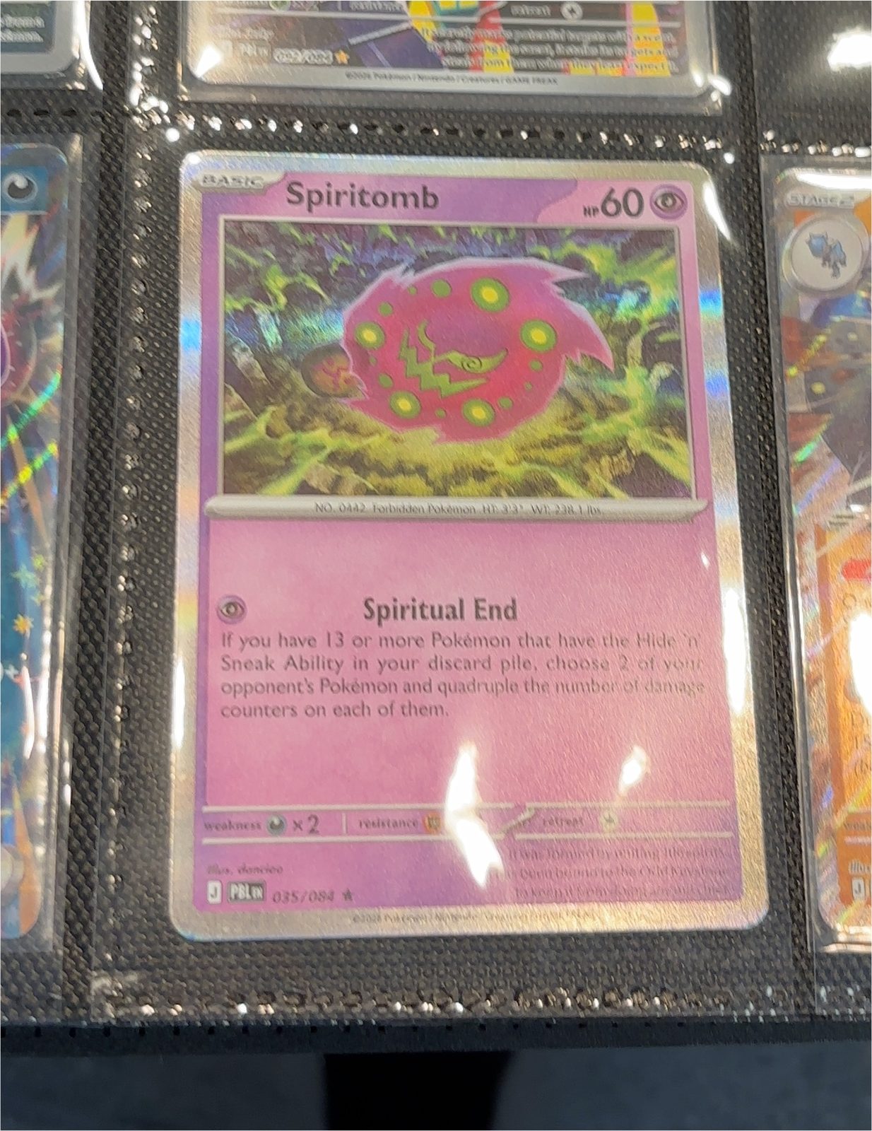 2009 Pokémon Platinum—Arceus #35 Spiritomb — front