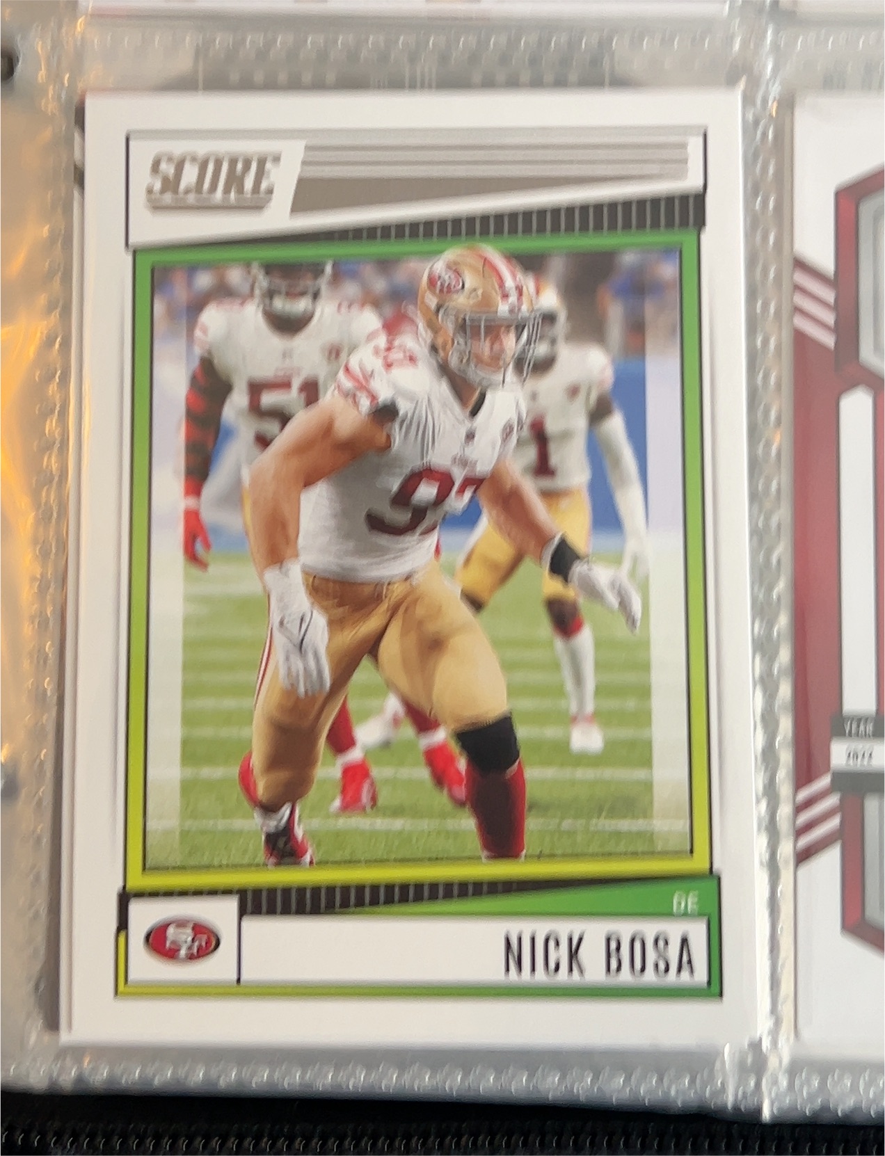 2020 Panini Score #306 Nick Bosa — front