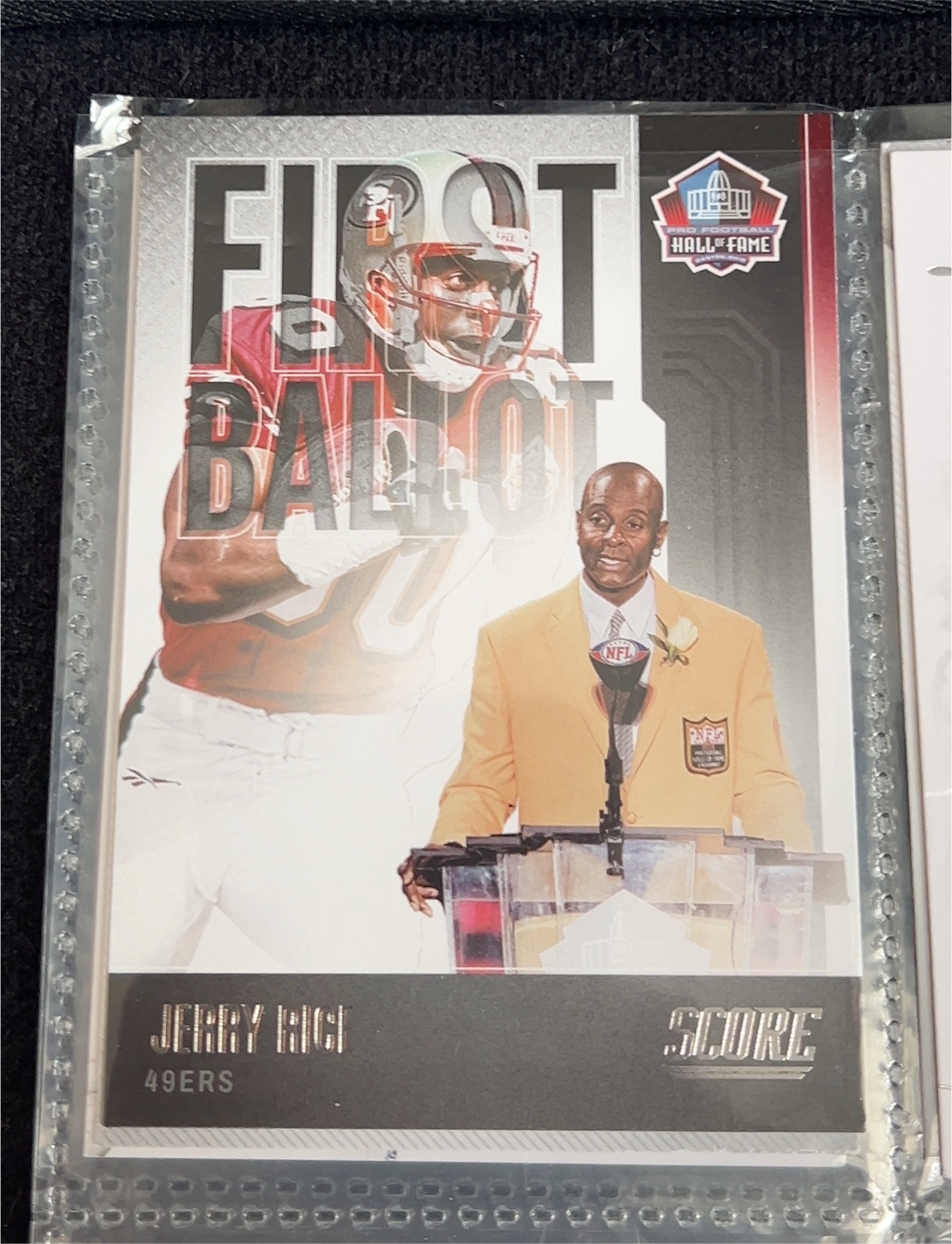 2021 Panini Score Hall of Fame Jerry Rice — front