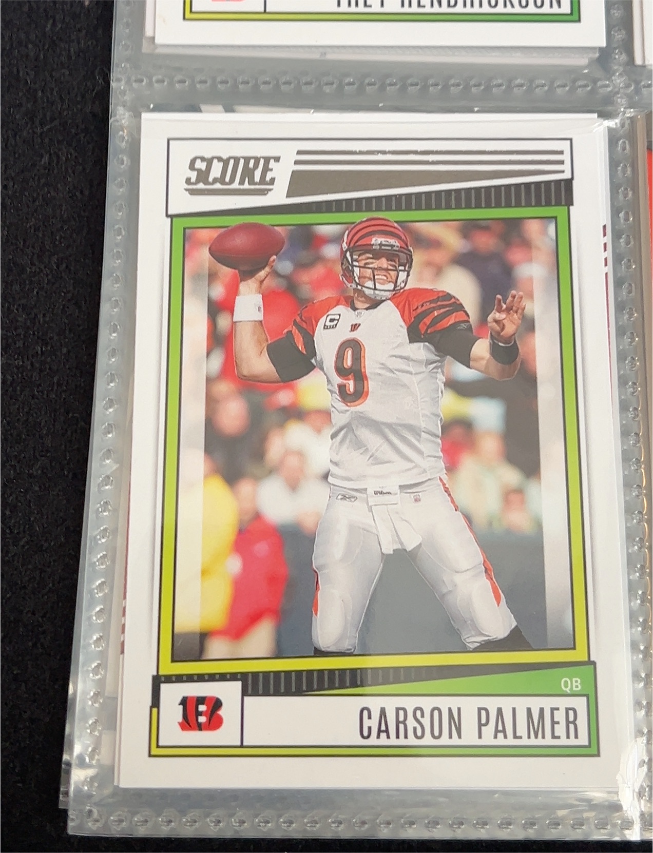 2011 Panini Score #217 Carson Palmer — front