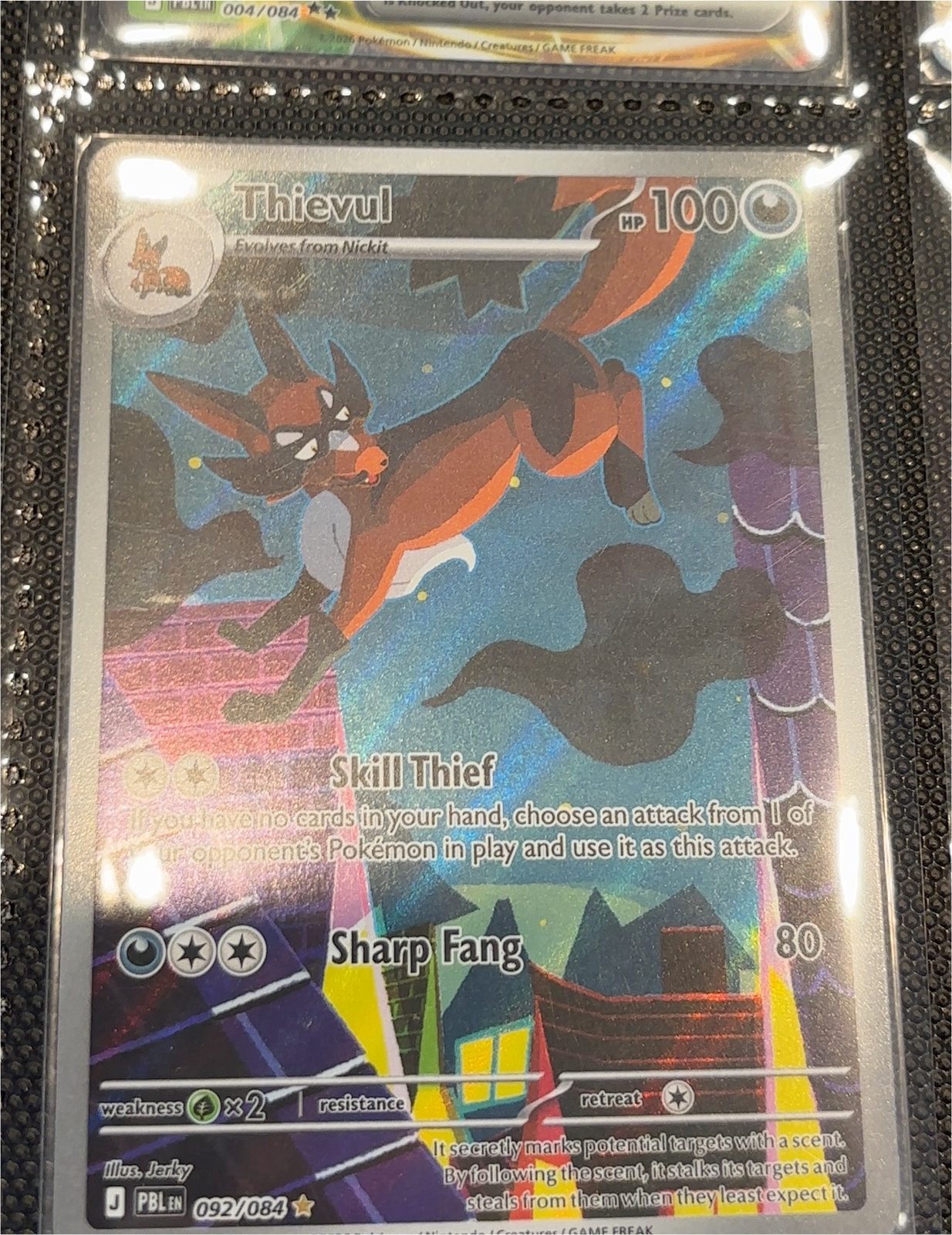 2024 Pokémon Paldean Fates #092 Thievul — front