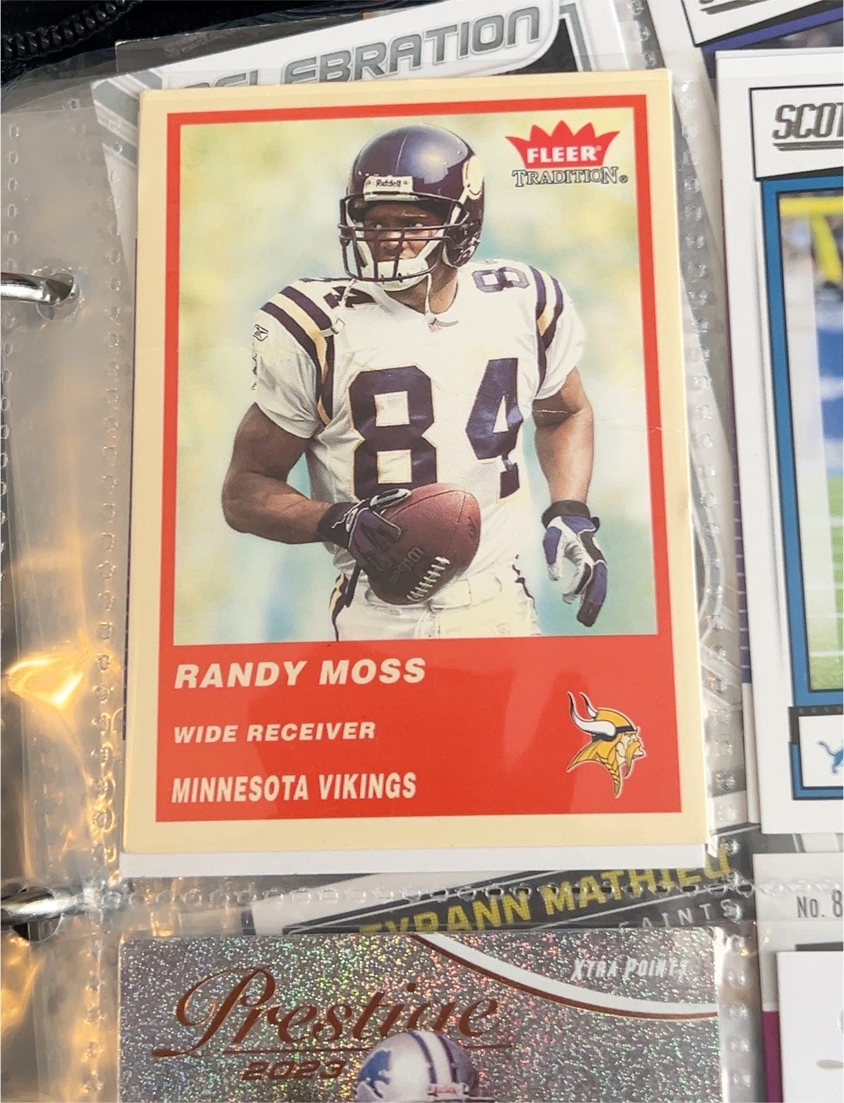 2000 Fleer Tradition Randy Moss — front