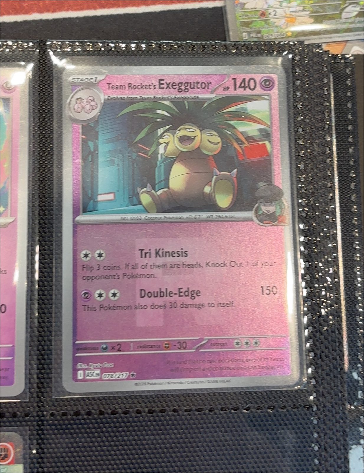 2025 Pokémon #159 Team Rocket's Exeggutor — front