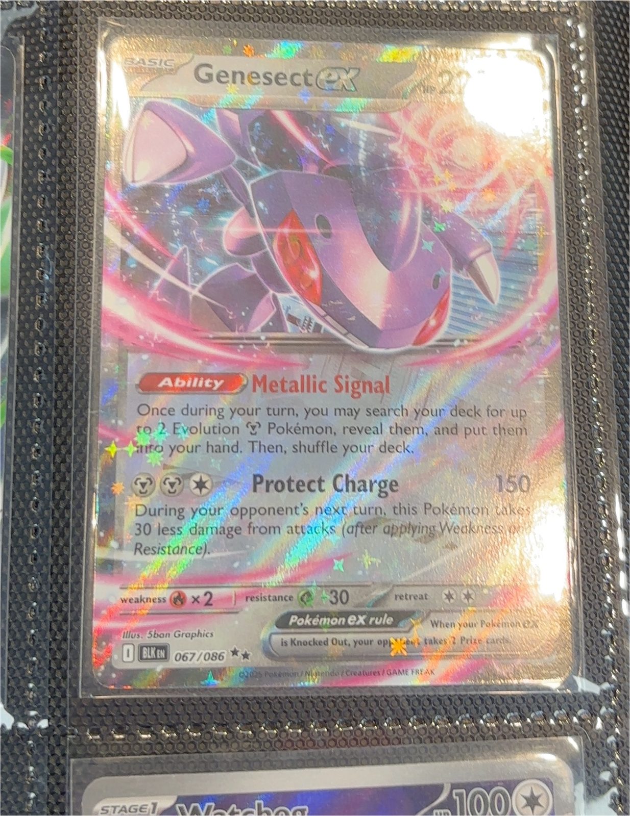 2025 Pokémon Black Bolt #067 Genesect ex — front