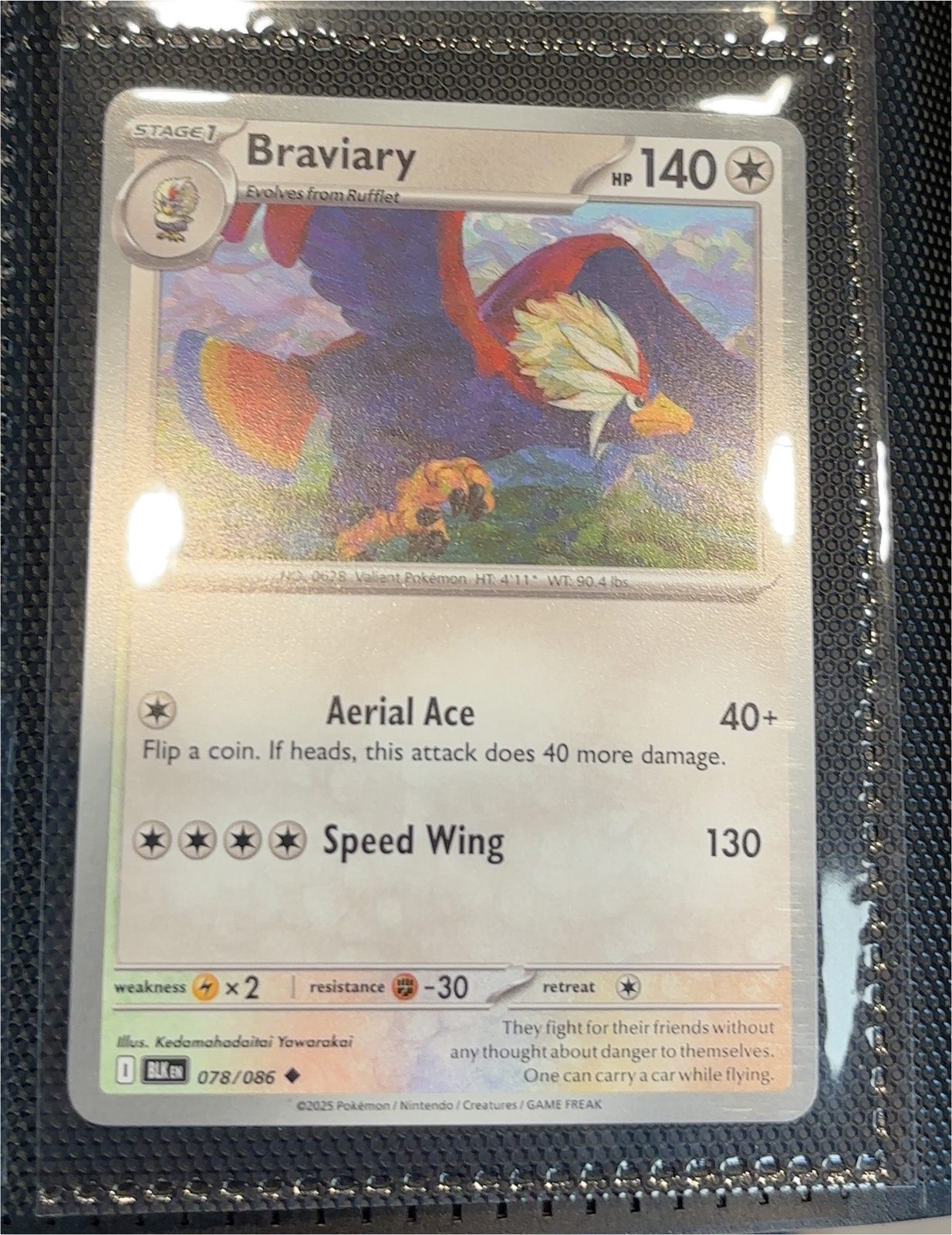 2025 Pokémon #078 Braviary — front