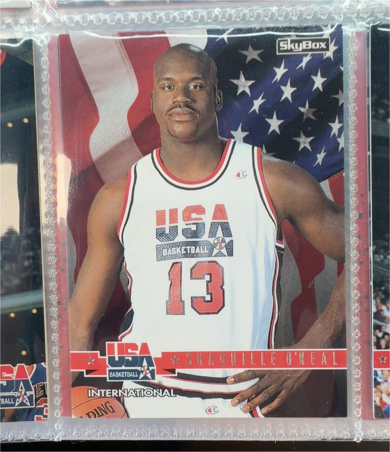1992 SkyBox USA Basketball Shaquille O'Neal — front