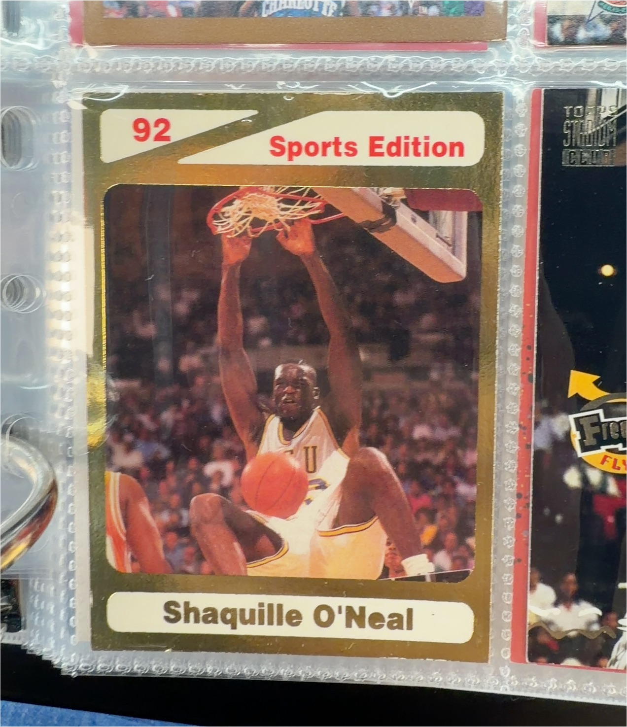 1992 Sports Edition #92 Shaquille O'Neal — front
