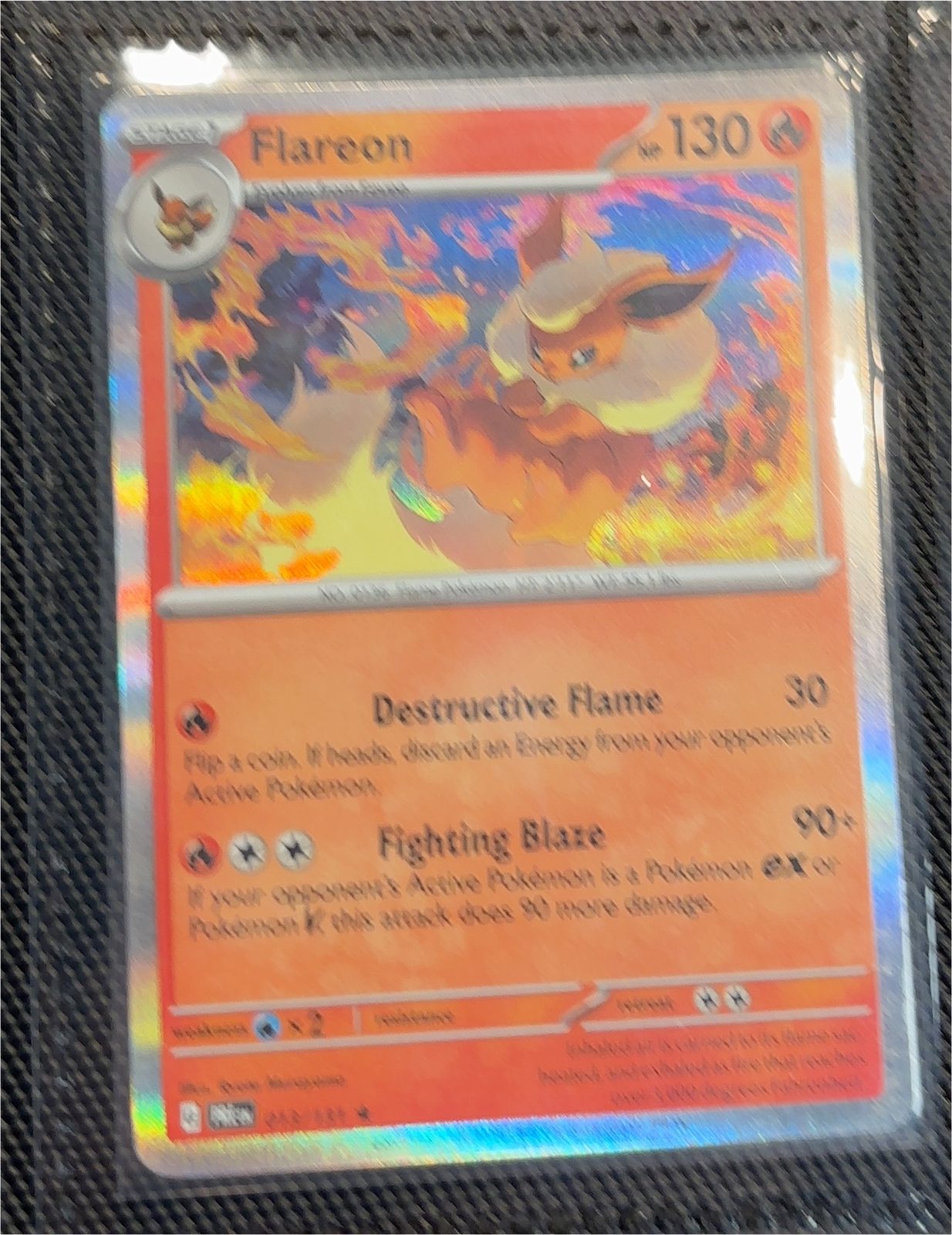 2023 Pokémon Obsidian Flames #19 Flareon — front