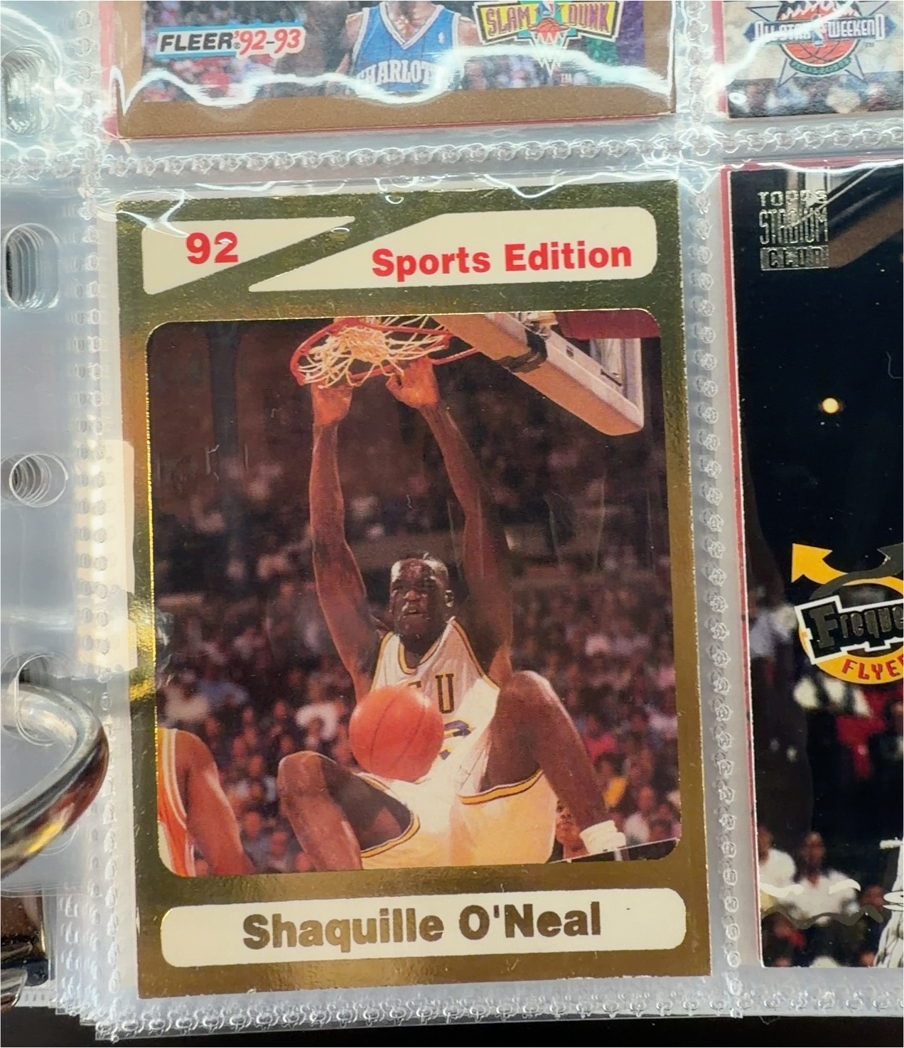 1992 Sports Edition Shaquille O'Neal — front
